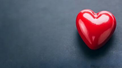 abstract red heart beat on black background
