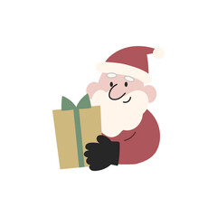 プレゼントを持つサンタクロース【クリスマス】