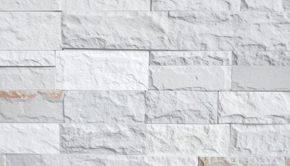 Obraz premium Textured Stone Wall Cladding Exterior Design Stacked Brick Style Facade Background