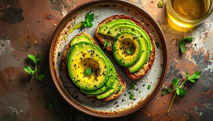 fresh green tea in a bowl