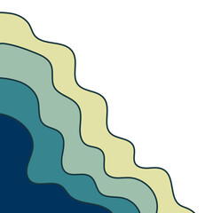 Wave Papercut Corner