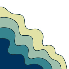 Wave Papercut Corner