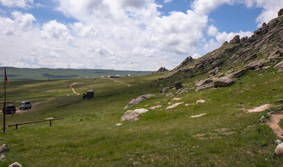 Nature rural landscape. Beautiful view