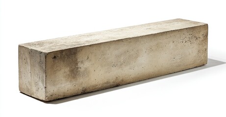 Rectangular concrete bench