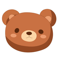 Fototapeta premium Cute bear cartoon icon vector illustration design