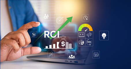 ROI strategy marketing performance, budget allocation, ROAS tracking, A/B testing insights, advertising analysis business growth, KPI dashboard optimization, digital metrics, ROI Performance Dashboard