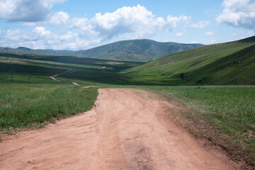 Nature rural landscape. Beautiful view