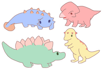 恐竜,プロトケラトプス,アンキロサウルス,ステゴサウルス,パキケファロサウルス,
