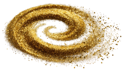 Golden spiral galaxy graphic