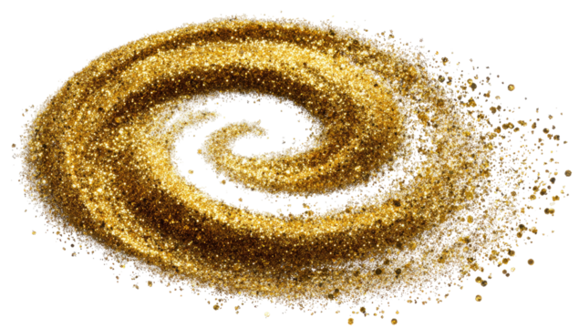Golden spiral galaxy graphic