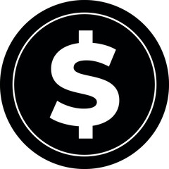 Dollar money icon. Cash sign bill symbol