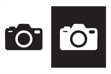 Minimal Black and White Vector Cameras for Photography and Technology Use