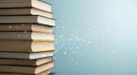 知識の輝き、積み重ねられた書物