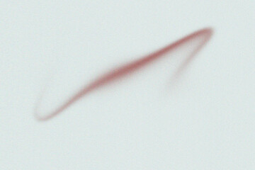 Abstract Curve: Reddish-Brown Swirl on White Background Minimalist Style