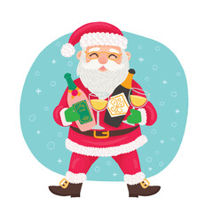 Happy Santa Claus for decoration. Merry Christmas greetings.