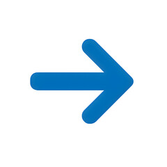 Blue Right Arrow Icon