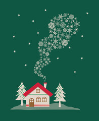 冬の背景イラスト