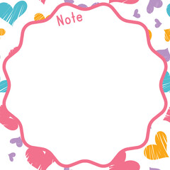 Cute Note Paper Template	
