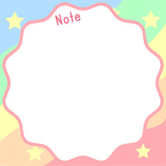Cute Note Paper Template	