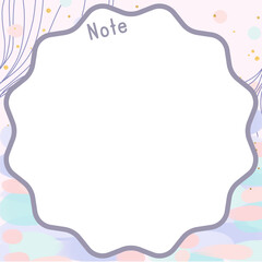 Cute Note Paper Template	