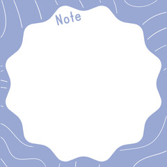 Cute Note Paper Template	