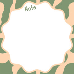 Cute Note Paper Template	