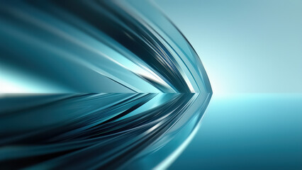 Abstract Design With Flowing Lines in Soft Blue Colors