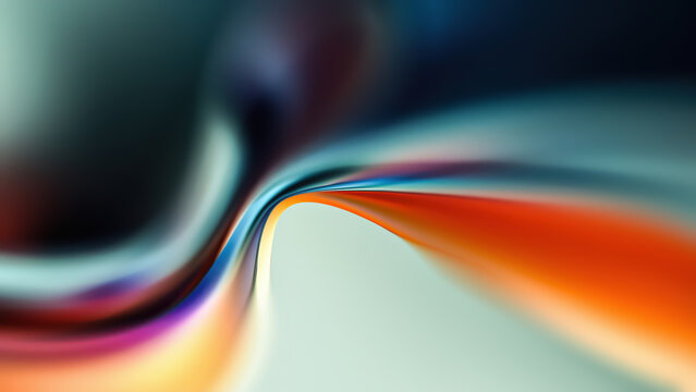 Colorful Abstract Background With Flowing Curves and Smooth Lines