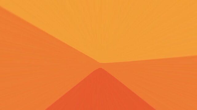 Abstract orange background animation of solid coloured rays