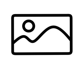 photo gallery icon vector on white background