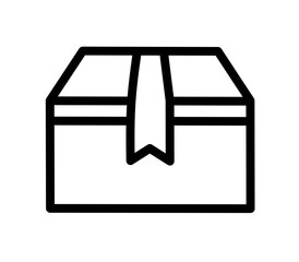 gift package icon on white background