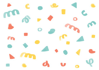 手描きのマーカー風　記号の背景素材