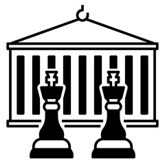 Fragmentation of Trade Icon Glyph Style