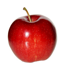 fresh tasty red apple isolated on white background