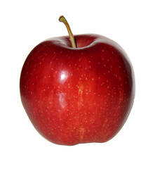 fresh tasty red apple isolated on white background