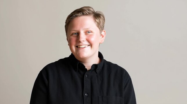An adolescent trans person. Proud. They, them. Gender