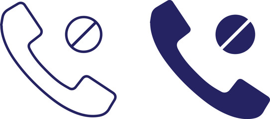 phone, telephone, icon, vector, simple, minimalist, blue, navy