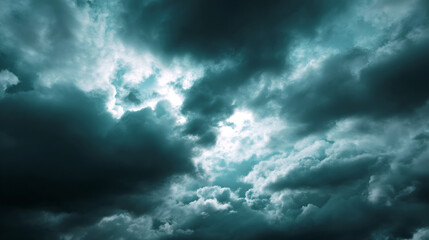 Dark dramatic storm clouds creating intense atmosphere