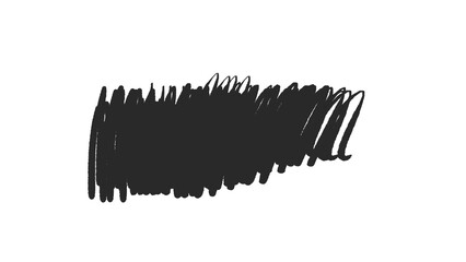 Black Marker Scribble Transparent PNG — Hand Drawn Texture