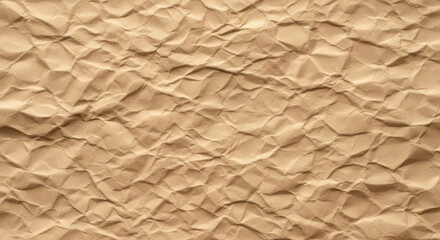 Obraz premium Brown crumpled paper texture isolated PNG with Transparent Background