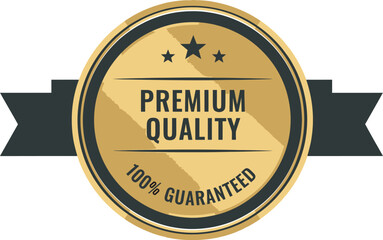Premium Quality Guaranteed Vector Illustration Badge for Promotion