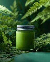Natural Green Herbal Cream for Skin Care