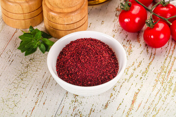 Natural organic Sumah powder for culinary