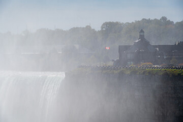 Niagara Falls Canada, Horseshoe Falls View on a Sunny Day