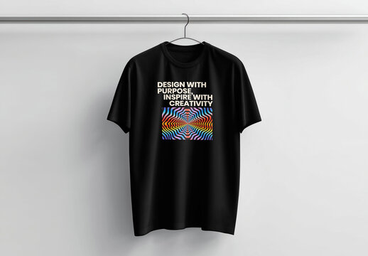 Creative Abstract Tshirt Mockup PSD