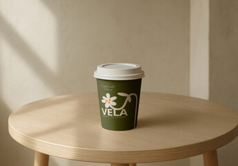 Eco Friendly Coffee Cup Mockup PSD