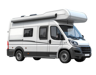 Obraz premium Citroen Siena 330 motorhome, Isolated on transparent or white backgrounds