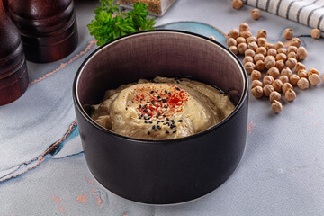 Chickpea vegan hummus dip spread