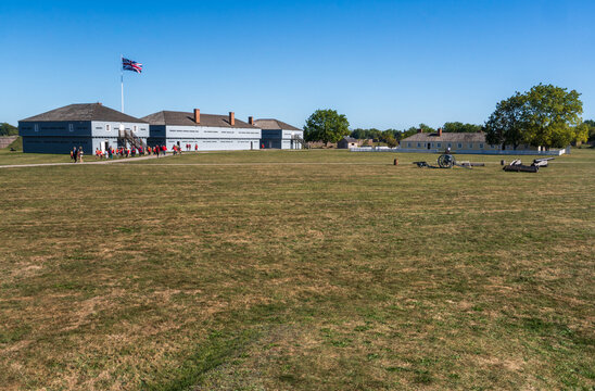 Fort George National Historic Site Ontario Canada, 19th Century Military Fort and Battlefield