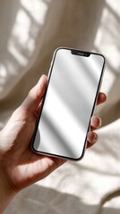 Sleek Modern Smartphone with Edge-to-Edge Display